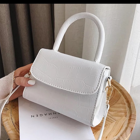 Handbags - Mini Purse Faux Leather Crossbody Bag Croc Satchel